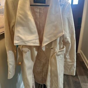 Guess Women's Cream Trench Coat
